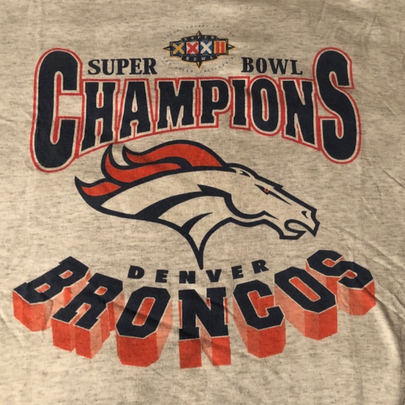 Vintage Denver Broncos Super Bowl XXXII Champions Shirt Single Stitch Size 2x - Picture 4 of 7